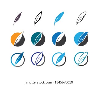 Feather symbol illustration