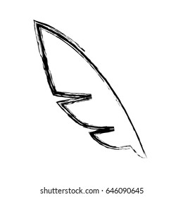 feather symbol of a writing icon