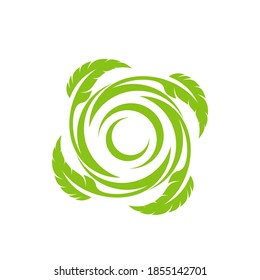 Feather with Tornado logo vector template, Creative Tornado logo design concepts, Illustration, Icon symbol