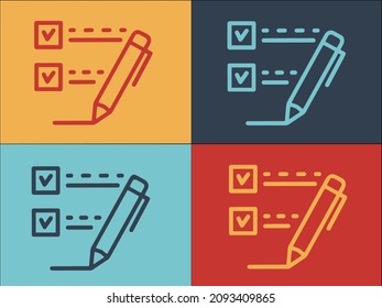 Plantilla con el logotipo de plumas Feather Trust Pen, icono plano simple, confianza, pluma, abogado