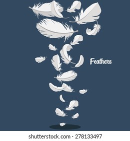 Feather vector background