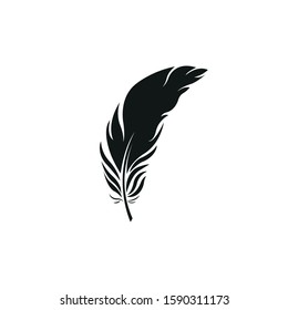 Feather vector flat icon isolated