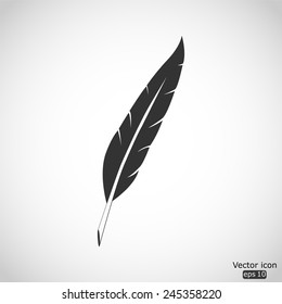 feather vector icon