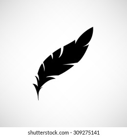 Feather   - vector icon