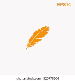 Feather vector icon
