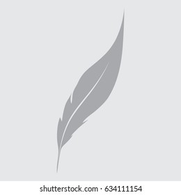 Feather vector icon