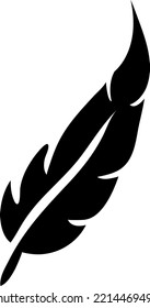 Feather vector icon illustration on white background 