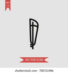 Feather vector icon illustration symbol