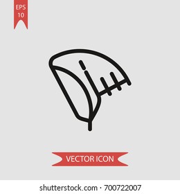 Feather vector icon illustration symbol