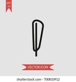 Feather vector icon illustration symbol