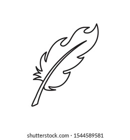 feather vector icon trendy symbol template
