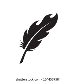 feather vector icon trendy symbol template