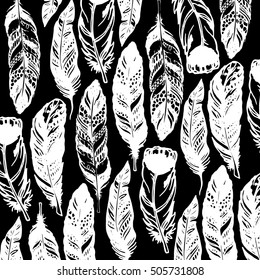 feather vector illustration art icon quill symbol
