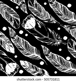 feather vector illustration art icon quill symbol