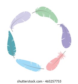 Feather.  Vector Illustration. eps10