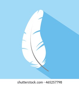 Feather.  Vector Illustration. eps10