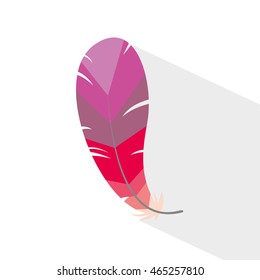 Feather.  Vector Illustration. eps10