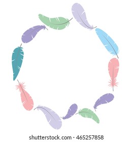 Feather.  Vector Illustration. eps10