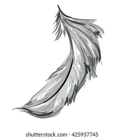 feather vector illustration,  tribal ethnic vector illustration
