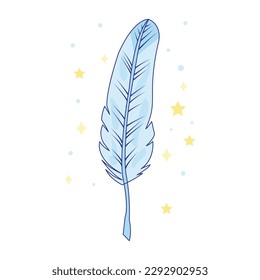 Feather vector image or clipart