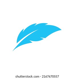 Feather Vector Logo Design Template