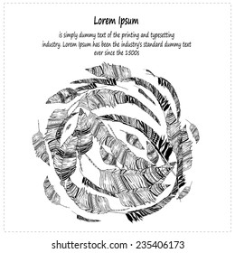 Feather vector, seamless Card with hand-drawn feathers, feathers seamless background