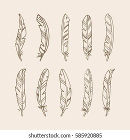 Feather vector set