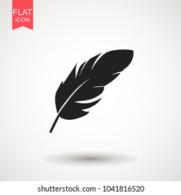 Feather, Vector, Silhouette, Icon, Logo