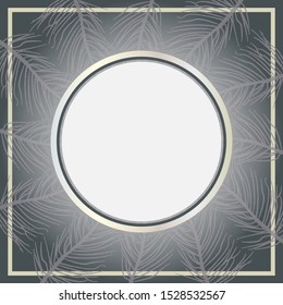 Feather & Watercolor Framed Background Template