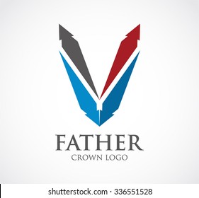 Feather wing of ribbon abstract vector and logo design or template flying business icon of company identity symbol concept