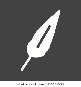 Feather, write, bird icon vector image.Can also be used for education and science. Suitable for mobile apps, web apps and print media.