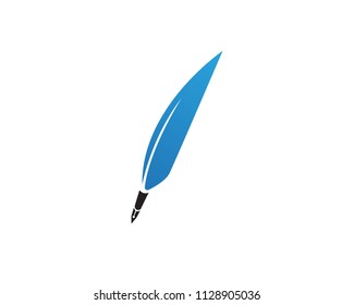 Feather write sign logo template app icons
