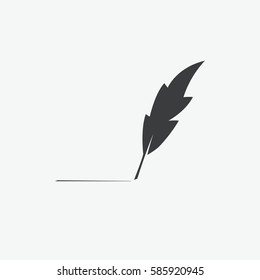 Feather Writing Script Icon