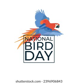 Feathered Elegance. Celebrate National Bird Day with this Stunning Vector Design Template. Vector EPS 10.