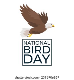 Feathered Elegance. Celebrate National Bird Day with this Stunning Vector Design Template. Vector EPS 10.