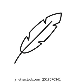 Featherline icon. vector illustration. EPS10