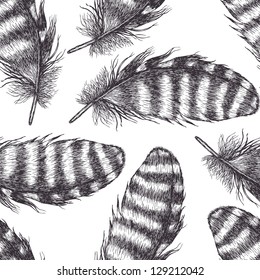 Feathers background