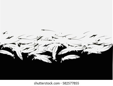 feathers background elements