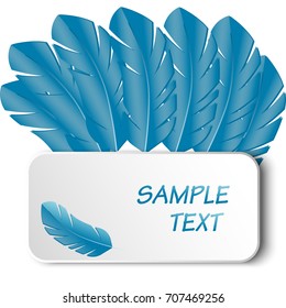 Feathers background. Vector illustration EPS10