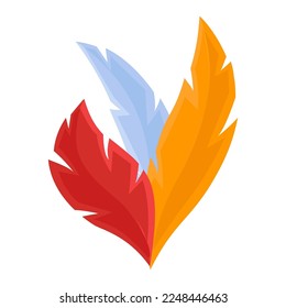 Сolorful feathers for carnival mask