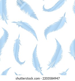 feathers gradient vector seamless pattern