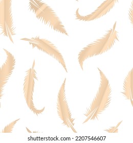 feathers gradient vector seamless pattern