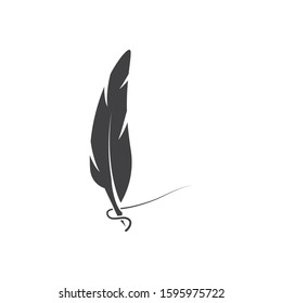 Feathers icon Vector Illustration design Logo template