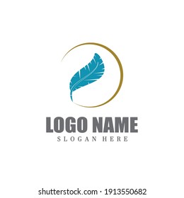 Icono Fethers Icono Vector Ilustración plantilla de logotipo