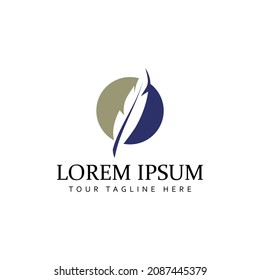 Feathers icon Vector Illustration design Logo template