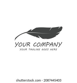 Vorlage für Vektorgrafik-Logo-Vorlagen für Feathsymbol