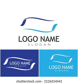 Feathers icon Vector Illustration design Logo template