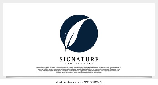 diseño del logo de plumas legales con concepto abstracto