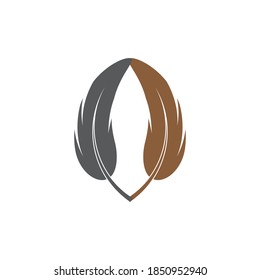Feathers Logo Template vector symbol nature
