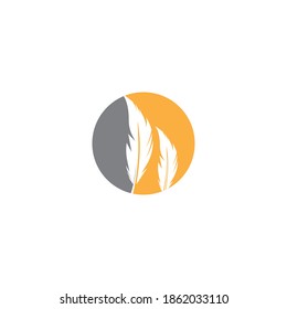 Feathers Logo Template vector symbol nature